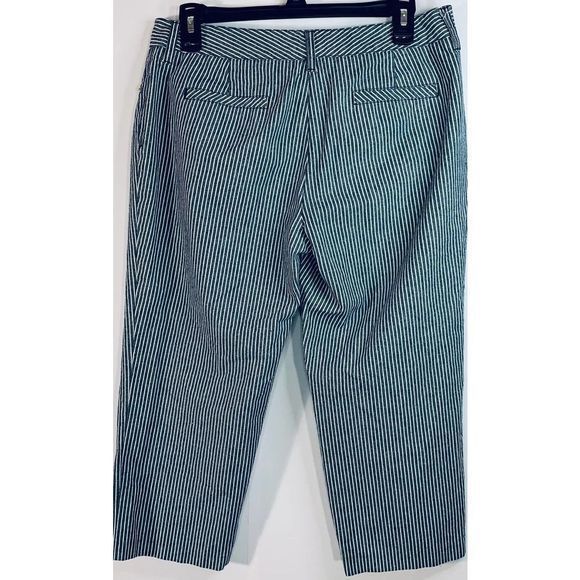Zac & Rachel Women Vertical Stripe Cropped Pant 10 - Picture 4 of 7